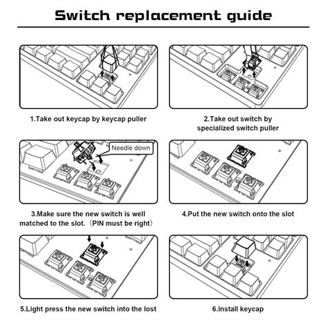 Buy AUDHEID Mechanical Key Switches,Linear Keyboards Switch Storage Box ...