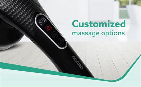 AGARO Relaxo Electric Handheld Full Body Massager with 8 Massage Heads ...