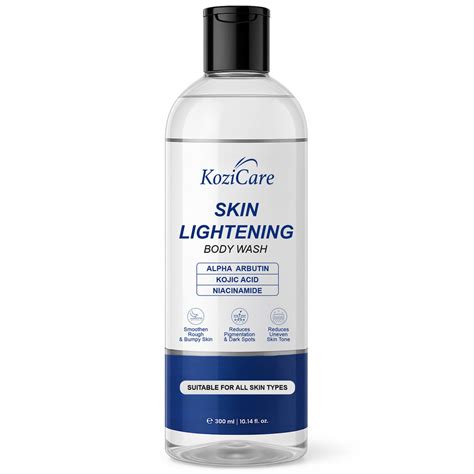Kozicare Skin Lightening Body Wash Enriched with Kojic Acid, Niacinami