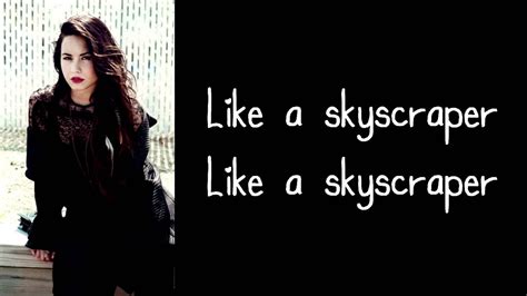 Demi Lovato - Skyscraper (Lyrics On Screen) - YouTube