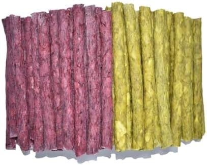 Strong Pup Chicken and Mutton Munchie Sticks Combo Flavors,Yellow & Red ...