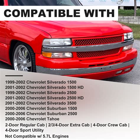 Headlights Assembly For 99-02 Chevy Silverado 00-06 Suburban Tahoe Chrome | eBay