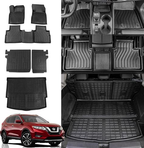 Rongtaod Floor Mats Compatible with 2021-2025 2026 Nissan Rogue Trunk ...