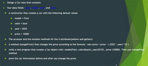 Image result for Python Code for Car Constructor with Class