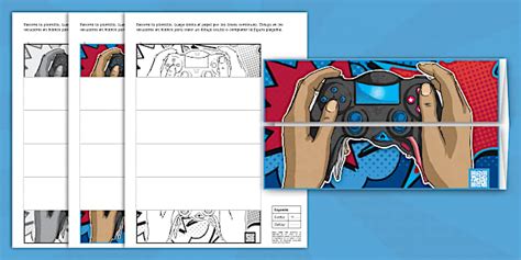 Foldable: Control de videojuego (teacher made) - Twinkl