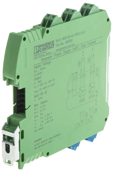 2865382 Phoenix Contact | Phoenix Contact 2 Channel Galvanic Barrier ...