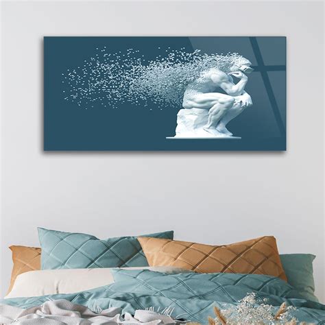 The Thinker Contemplation: Philosophical Art on Glass – thedecorark