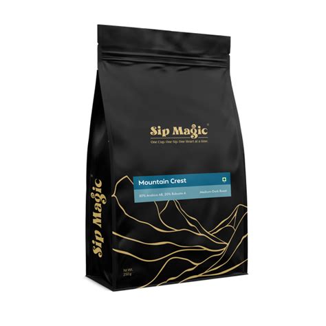 Mountain Crest Coffee | 80% Arabica 20% Robusta Blend | Sip Magic
