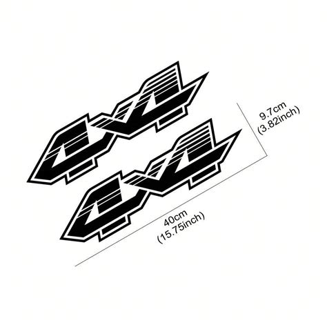 Pegatina de rayas de 4X4 para decoración de camioneta para F150, Ranger ...