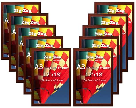 zig zag A3 Size Photo Frame For Document, Photo, Quote,Certificate Wall ...