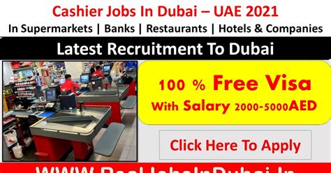 Cashier Jobs In Dubai, Abu Dhabi & Sharjah - UAE 2021