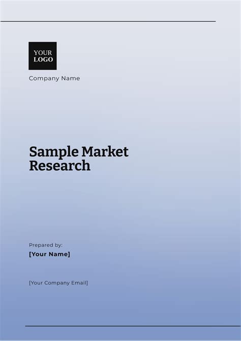 FREE Market Research Templates - Edit Online & Download | Template.net