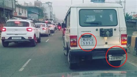 Assam registration SUV along with Nagaland number plate take the ...