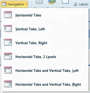 Image result for Access Navigation Control Form