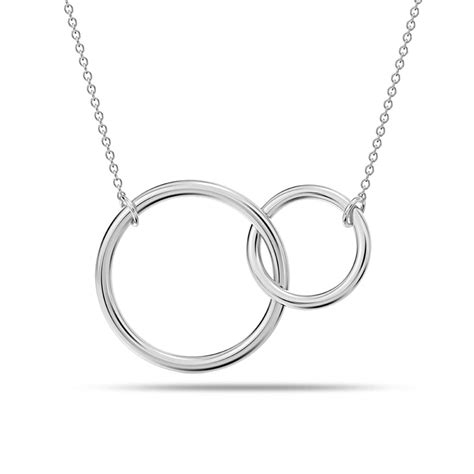 Shop LeCalla Mother Daughter Interlocking Pendant Necklace | TrueSilver