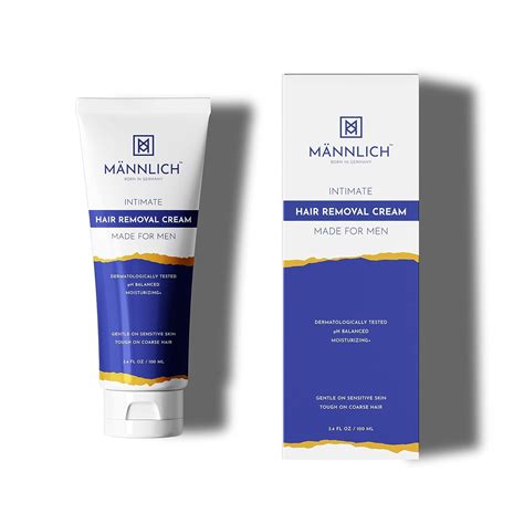 Buy Mannlich Intimate/Private Hair Removal Cream for Men - Painless ...