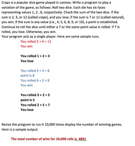Craps Game in JavaScript 的图像结果