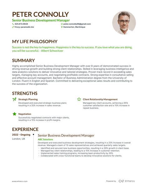 3 Senior Business Development Manager Resume Examples & How-To Guide ...