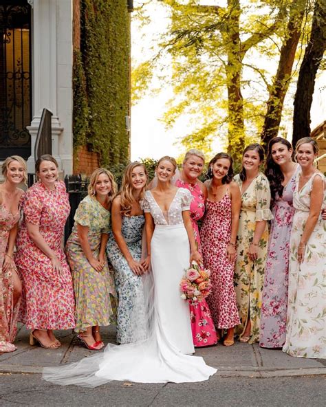 45 Best Floral Bridesmaid Dresses for a Botanical Look