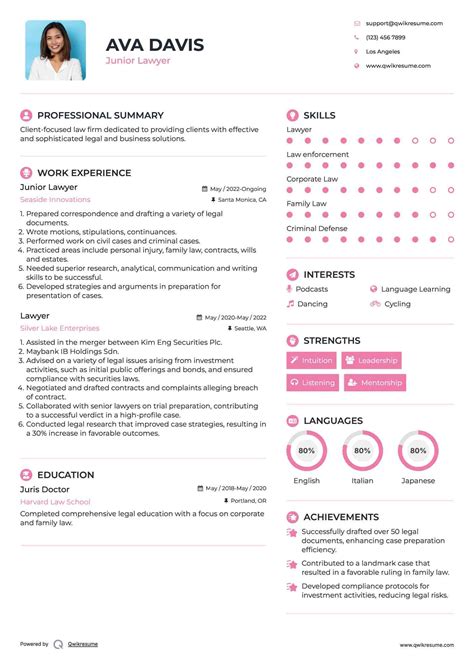 10+ Lawyer Resume Samples & Templates for 2025