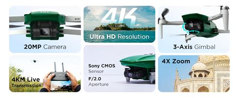 IZI Mini X Nano Fly More Combo 4K Drone with camera UHD 20MP CMOS, 4KM ...