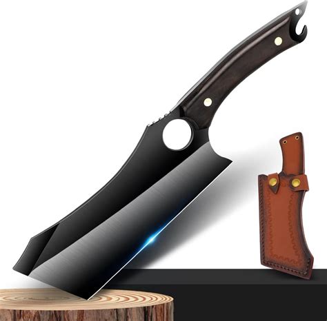 Amazon.com: Meat Cleaver Heavy Duty for Meat Cutting Full Tang 2Pis,Serbian Chef Knife High ...
