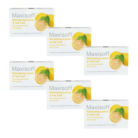Buy MAXISOFT LEMON & TEA TREE BATHING BAR 75 GM | ALOE & BUTTERS ...