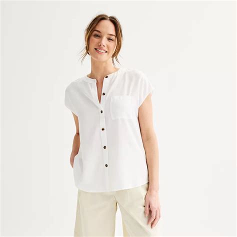 Women's Sonoma Goods For Life® Button Front Dolman Utility Shirt