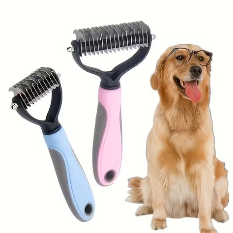 Grooming Tool for Shedding and Dematting - Stainless Steel Dog Comb ...