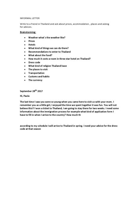 Informal Letter Writing Samples 的图像结果