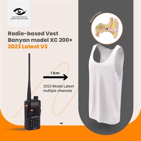 Jammer Free Banyan Vest model with Spy earpiece100+ channels | Kspyworld