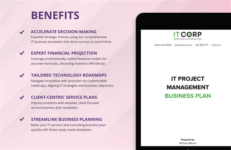 IT Services Business Plan Template 的图像结果