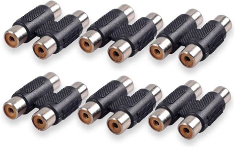 Buy YASH VISION - Dual RCA / 2 RCA Female to Female Connector A/V ...