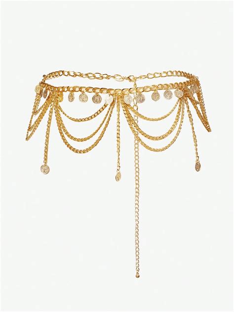 SHEIN SXY Retro Decorative Tassels Waist Belly Chain, Versatile Accent ...