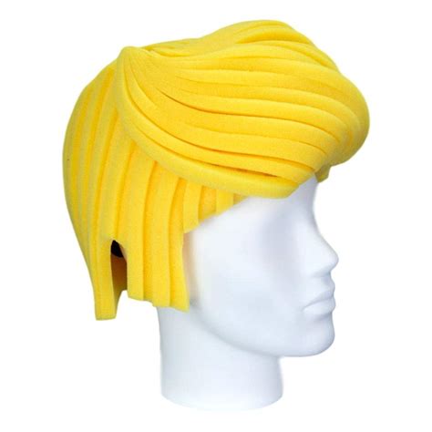 Buy FOAM PARTY HATS: Foam Pompadour Wig - Cosplay Gig - Blonde Wig ...