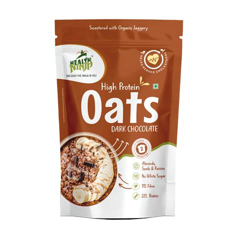 Shop High Protein Dark Chocolate Oats – 22Grm Protein | Health Ninja