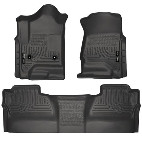 Husky 98231 WeatherBeater Floor Mats | 14-19 Silverado Sierra Crew Cab