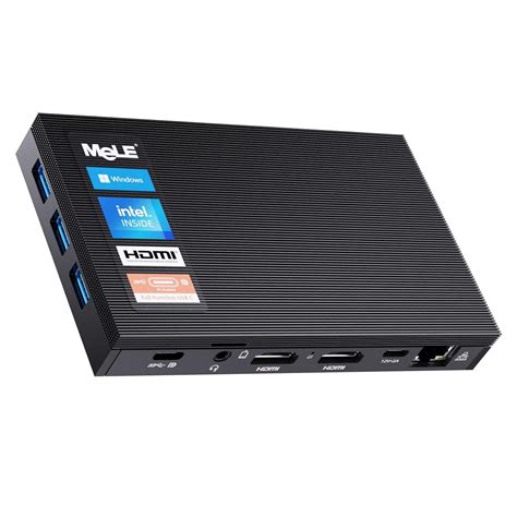 MeLE Quieter3C WiFi 6 Mini PC Fanless Celeron N5105 Mini Desktop ...