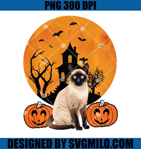 SiameseCatLazyHalloweenPNG_PumpkinsMoonlightHousePNGcopy_1200x1200.jpg ...
