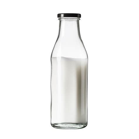 Classic glass milk bottle isolated on transparent background 44813659 PNG