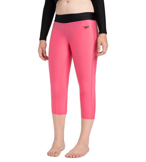 Buy Speedo Active Capri Fadango-Pink-Black Swimactive Online | Speedo India