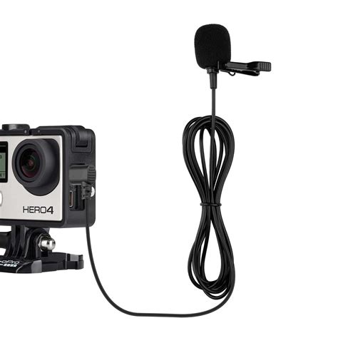 Hero 4 Microphone Compatible with GoPro Hero 4 Silver Black White ...