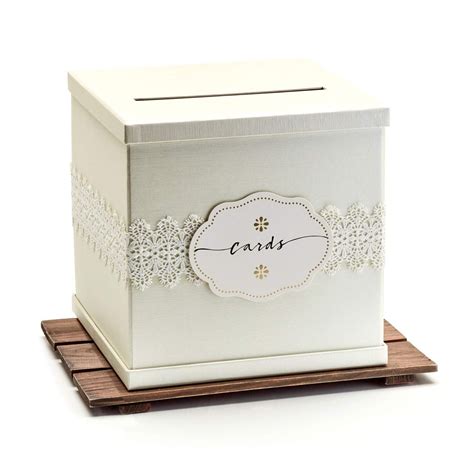 White glitter card box – Artofit