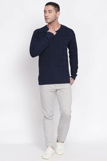 Grey Solid Ankle Length Mid Rise Casual Men Regular Fit Casual Trousers ...