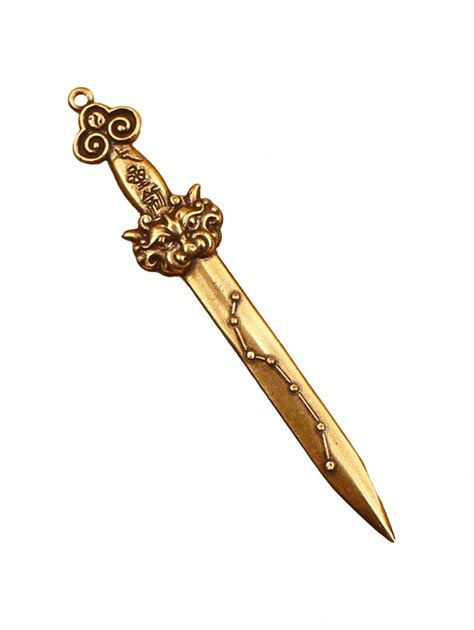 Bronze Ancient Charm Small Sword Keychain: Carrying The Sharpness Of ...