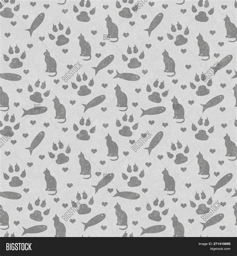 Cat Paw Print Background