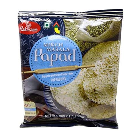 Haldiram's Mirch Masala Papad, 200g : Amazon.in: Grocery & Gourmet Foods