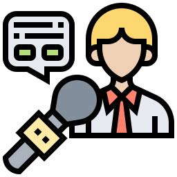 Lade kostenlose Interview Icons im PNG- und SVG-Format herunter