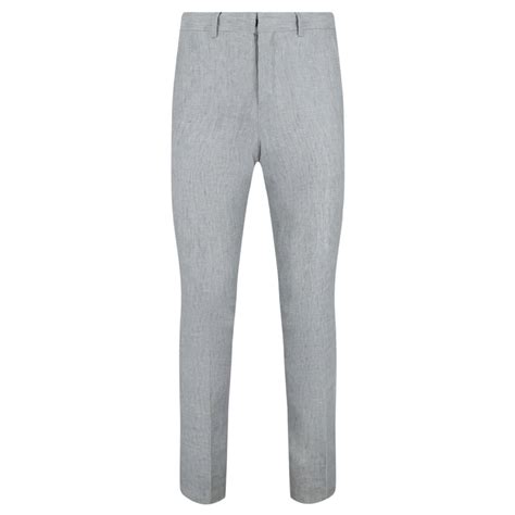 Burberry Tailored Linen Pants Grey ref.693002 - Joli Closet