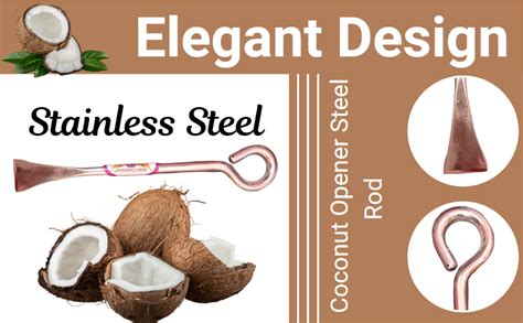 Buy Jayam Traditional Coconut Opener Steel Rod Coconut Grater Chirava ...